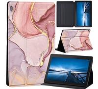 Case Compatible with Lenovo Tab M10 HD 2nd Gen 10.1 Inch TB-X306X/TB-X306F, Ultra Thin Case with Stand Function Auto Sleep Wake Up Function Slim PU Protective Case (peach color)