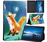 Case Compatible with Lenovo Tab M10 HD 2nd Gen 10.1 Inch TB-X306X/TB-X306F, Ultra Thin Case with Stand Function Auto Sleep Wake Up Function Slim PU Protective Case (fox)