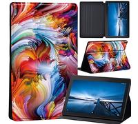 Case Compatible with Lenovo Tab M10 HD 2nd Gen 10.1 Inch TB-X306X/TB-X306F, Ultra Thin Case with Stand Function Auto Sleep Wake Up Function Slim PU Protective Case (abstract color 7)