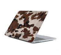Case Compatible with MacBook Air 13 Inch 2018-2022 Release Model M1 M2 A2681,Funny Protector Cover for Air13 Retina Display with Touch ID-Brown Black White Cowhide Print,12in(A1534)
