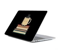 Case Compatible with MacBook Air 13 Inch 2022 2021 2020 2019 2018 Release Model A2337 M1 M2 A2681, Art Protector Cover for Air13 Retina Display with Touch ID-Coffee On Books