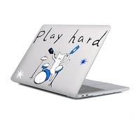 Case Compatible with MacBook Air 13 Inch 2022 2021 2020 2019 2018 Release Model A2337 M1 M2 A2681, Art Protector Covers for Air13 Retina Display with Touch ID-Funny Cat Work Hard Play Hard