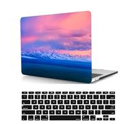 Case Compatible with MacBook Pro 13 inch 2015 2014 2013 2012 Release A1502 A1425 with Retina Display, Plastic Durable Creative Hard Shell Protective Case & Keyboard Cover, Pink Sky
