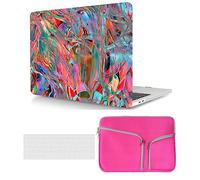 Case Compatible with MacBook Pro 16 inch 2020 2019 Release A2141 with Touch Bar and Touch ID, Plastic Durable Creative Hard Shell Protective Case & Keyboard Cover & Bag, Colorful
