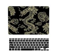 Case Compatible with MacBook Pro 16 inch 2020 2019 Release A2141 with Touch Bar and Touch ID, Plastic Durable Creative Hard Shell Protective Case & Keyboard Cover, Dragon