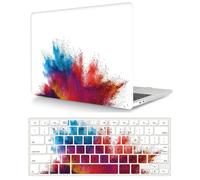 Case Compatible with MacBook Pro 16 inch 2020 2019 Release A2141 with Touch Bar and Touch ID, Plastic Durable Creative Hard Shell Protective Case & Keyboard Cover, Watercolor