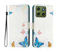 Case Compatible With Moto Edge 70 5G/X70 Air 5G Case PU Leather Flip Case 3D Creative Pattern Design Protective Cover Stand Wallet Case for Moto Edge 70 5G/X70 Air 5G,Butterfly House