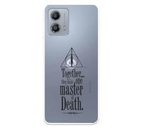Case Compatible with Motorola Moto G53 5G Official Harry Potter Death to Protect Your Mobile Phone, Transparent Silicone Flexible Case with Official Harry Potter Licence