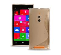 Case Compatible With Nokia Lumia 830 - Soft Touch Silicone Gel Shockproof TPU Slim Protective Flexible Lightweight Back Case Phone Cover - Clear S Line