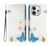 Case Compatible With OPPO RENO 15 Abroad Case PU Leather Flip Case 3D Creative Pattern Design Protective Cover Stand Wallet Case,Butterfly House