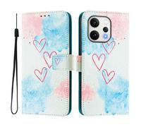 Case Compatible With OPPO RENO 15 Abroad Case PU Leather Flip Case 3D Creative Pattern Design Protective Cover Stand Wallet Case,LOVE ME