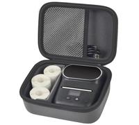 Case Compatible with Phomemo M110 Label Maker - Portable Mini Bluetooth Thermal Label Maker Carrying Storage Bag for Printer Labels, USB Cable and Accessories Black (Box Only)-Grey