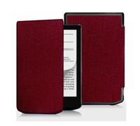Case Compatible with Pocketbook Verse Pro PB634 2023 6" eReader, Lightweight PU Leather Folio Cover with Strap, Auto Sleep/Wake(Wine red)