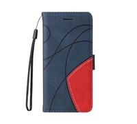 Case Compatible with Realme GT 6, Shockproof Premium Leather Magnetic Closure Book Flip Folio Wallet Cover with Card Slot Stand Feature Phone Cases for Realme GT 6 Navy blue