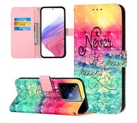 Case Compatible with Realme GT7 Cover Flip Wallet Phone Case 3D PU Leather Protective Cover with Magnetic Clasp Kickstand Card Slots Holder for Realme GT7, Chasing Dreams