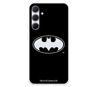 Case Compatible with Samsung Galaxy A35 5G Official DC Comics Batman Logo Transparent Transparent Flexible Silicone Case with Official DC Comics License