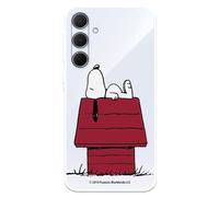 Case Compatible with Samsung Galaxy A35 5G Official Peanuts Snoopy Home to Protect Your Mobile Phone, Transparent Flexible Silicone Case with Official Snoopy License