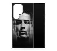 Case Compatible with Samsung Galaxy S22 Ultra - Cristiano Ronaldo - Dynamic Pose - HD Sublimation - Black Silicone - Madness Cases