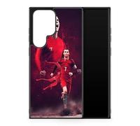 Case Compatible with Samsung Galaxy S23 Ultra - Cristiano Ronaldo - Absolute Determination - HD Sublimation - Black Silicone - Madness Cases