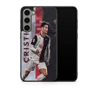 Case Compatible with Samsung Galaxy S24 Plus - Cristiano Ronaldo - Technical Gesture - HD Sublimation - Black Silicone - Madness Cases