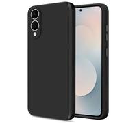 Case Compatible with Samsung Galaxy S25 Edge, Silky-Soft Touch Protective Phone Silicone Case, Shockproof Cover with Microfiber Lining, Black
