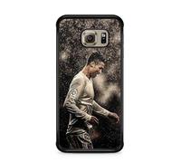 Case Compatible with Samsung Galaxy S7 Edge - Cristiano Ronaldo - Elite Performance - HD Sublimation - Silicone Black - Madness Cases