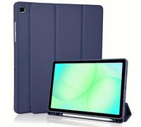 Case Compatible with Samsung Galaxy Tab A11+ Plus 11 Inch 2025 / Tab A9+ Plus 2023 Case with Pen Holder, Trifold Stand Protective Case, Car Sleep/Wake, Dark Blue