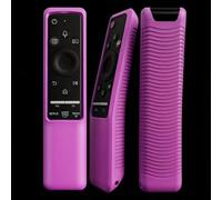 Case Compatible with Samsung Smart TV Remote Controller BN59 Series, Light Weight Silicone Cover Protector Shockproof Anti-Slip Remote Skin Sleeve - Glow Purple