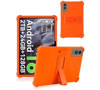 Case Compatible with TABWEE T50 11 inch Tablet - Shockproof Silicone Protective Case with Kickstand Anti-Slip, Drop-Resistant Business Style (Orange)