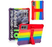 Case Compatible with TABWEE T50 11 inch Tablet - Shockproof Silicone Protective Case with Kickstand Anti-Slip, Drop-Resistant Business Style (Rainbow)