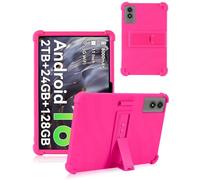 Case Compatible with TABWEE T50 11 inch Tablet - Shockproof Silicone Protective Case with Kickstand Anti-Slip, Drop-Resistant Business Style (Magenta)