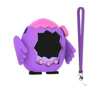 Case Compatible with Tamagotchi Paradise, Cute Standing Owl Silicone with Lanyard - Shockproof Protective Cover for Virtual Electronic Pet, Hands-Free Carrying