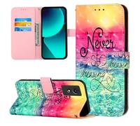 Case Compatible with TCL 501 Cover Flip Wallet Phone Case 3D PU Leather Protective Cover with Magnetic Clasp Kickstand Card Slots Holder for TCL 501, Chasing Dreams
