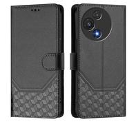 Case Compatible with TCL 60 5G / TCL 60R 5G, PU Leather Wallet Case Flip Cover with [RFID Blocking] Card Slots Viewing Stand Magnetic Clasp Protective Case for TCL 60 5G / TCL 60R 5G, Black