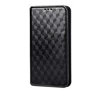Case Compatible with TCL 605,Magnetic Closure Flip Phone Case,PU Leather wallet Phone Case with Card Slots.3D pattern design-Black