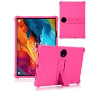 Case Compatible with TCL NXTPAPER 14 14.3 inch Tablet - Shockproof Silicone Protective Case with Kickstand Anti-Slip, Drop-Resistant Business Style (Magenta)