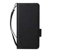 Case Compatible with TCL T509K,Leather Case Standable Flip Case,Wallet design with Card Slot Black