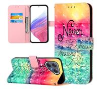 Case Compatible with Tecno Pova 7 Pro Cover Flip Wallet Phone Case 3D PU Leather Protective Cover with Magnetic Clasp Kickstand Card Slots Holder for Tecno Pova 7 Pro, Chasing Dreams