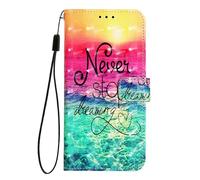 Case Compatible with Xiaomi Poco M7 4G Cover Flip Wallet Phone Case 3D PU Leather Protective Cover with Magnetic Clasp Kickstand Card Slots Holder for Xiaomi Poco M7 4G, Chasing Dreams