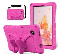 Case Compatible with Xiaomi Redmi Pad SE 8.7" Case 2024,Light Weight EVA Rugged Shockproof Protective Cover Kids Friendly Full Cover with Shoulder Strap Kids ZY (ROSE RED)