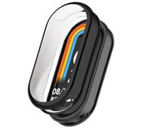 Case Compatible with Xiaomi Smart Band 10 with Screen Protector, Flexible TPU Shockproof Scratch Proof Cover Case for Xiaomi Mi Band 10 (Black)