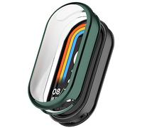 Case Compatible with Xiaomi Smart Band 9 with Screen Protector, Flexible TPU Shockproof Scratch Proof Cover Case for Xiaomi Mi Band 9 (Green)