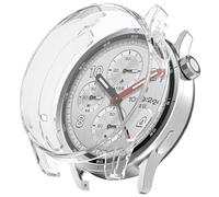 Case Compatible with Xiaomi Watch S5 with Screen Protector, Flexible TPU Shockproof Scratch Proof Cover Case for Xiaomi Watch S5 Smartwatch (Clear)