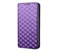 Case Compatible with ZTE Blade A76 4G,Magnetic Closure Flip Phone Case,PU Leather wallet Phone Case with Card Slots.3D pattern design-Purple