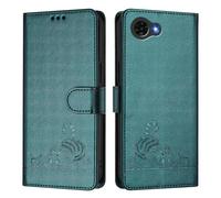 Case Compatible with ZTE Nubia S2e / Nubia S2R / Nubia S2 Lite, PU Leather Wallet Case Flip Cover with RFID Blocking Card Slots Viewing Stand Magnetic Clasp Protective Case, Green