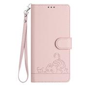 Case Compatible with ZTE Nubia Z80 Ultra, PU Leather Wallet Case Flip Cover with RFID Blocking Card Slots Viewing Stand Magnetic Clasp Protective Case for ZTE Nubia Z80 Ultra, Pink