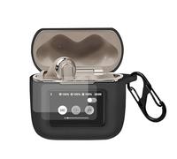 Case Cover Compatible with JBL Tour Pro 3 Earbuds with PET Screen Protector, Shockproof Silicone Protective Cover with Carabiner Accessories Keychain