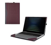 Case Cover for 16 Inch Samsung Galaxy Book5/4/3 Pro 360&Galaxy Book4/3 Pro&Galaxy Book 4/3 Ultra[Not fit Galaxy Book4/3 360],2-in-1 Sleeve, PU Leather Shell Case (Wine red)