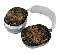 Case Cover for AirPods Max Headphones, 2 Pairs Anti-Scratch Ear Cups Cover for AirPod Max, Accessories Protective Cover - Stylized Dragonfly Against the Mandala