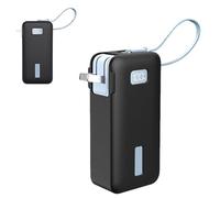 Case Cover for Anker 3-in-1 Power Bank, KONXISA Soft Silicone Protective Case Cover, Lightweight & Drop Resistant & Dustproof Protective Shell, Black